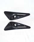 2023+ | Model 3XY Full Cover Turn Signal Overlays - Hardware 4.0 (1 Pair) - Real Dry Molded Carbon Fiber