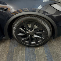 2022+ | Model X - 20" Cyberstream Center Wheel Hubs - Real Molded Carbon Fiber- (Set of 4)