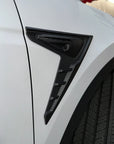 Model 3 & Y Full Cover Turn Signal Cap & Fender Accent Flares ( 1 Pair ) - Carbon Fiber Coated Variety
