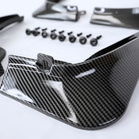 Model 3 Mud Flaps Screwless - Glossy Carbon Fiber Look - (Set of 4)