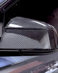 2020-2025 | Model Y Side View Mirror Overlays Cap Covers - Refreshed Juniper Model Y Style (1 Pair) - Real Dry Molded Carbon Fiber