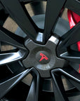 Model X - 22" Turbine Center Wheel Hubs - Real Molded Carbon Fiber- (Set of 4)