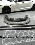 2022+ | Model S Viento Full Body Kit - Real Molded Carbon Fiber (4 Pieces)