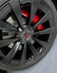 Model X - 22" Turbine Center Wheel Hubs - Real Molded Carbon Fiber- (Set of 4)