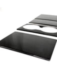 2026+ | Model Y Juniper Refreshed Center Console & Front Cup Holder Overlay 1.0 (4 Piece Kit) Real Dry Molded Carbon Fiber