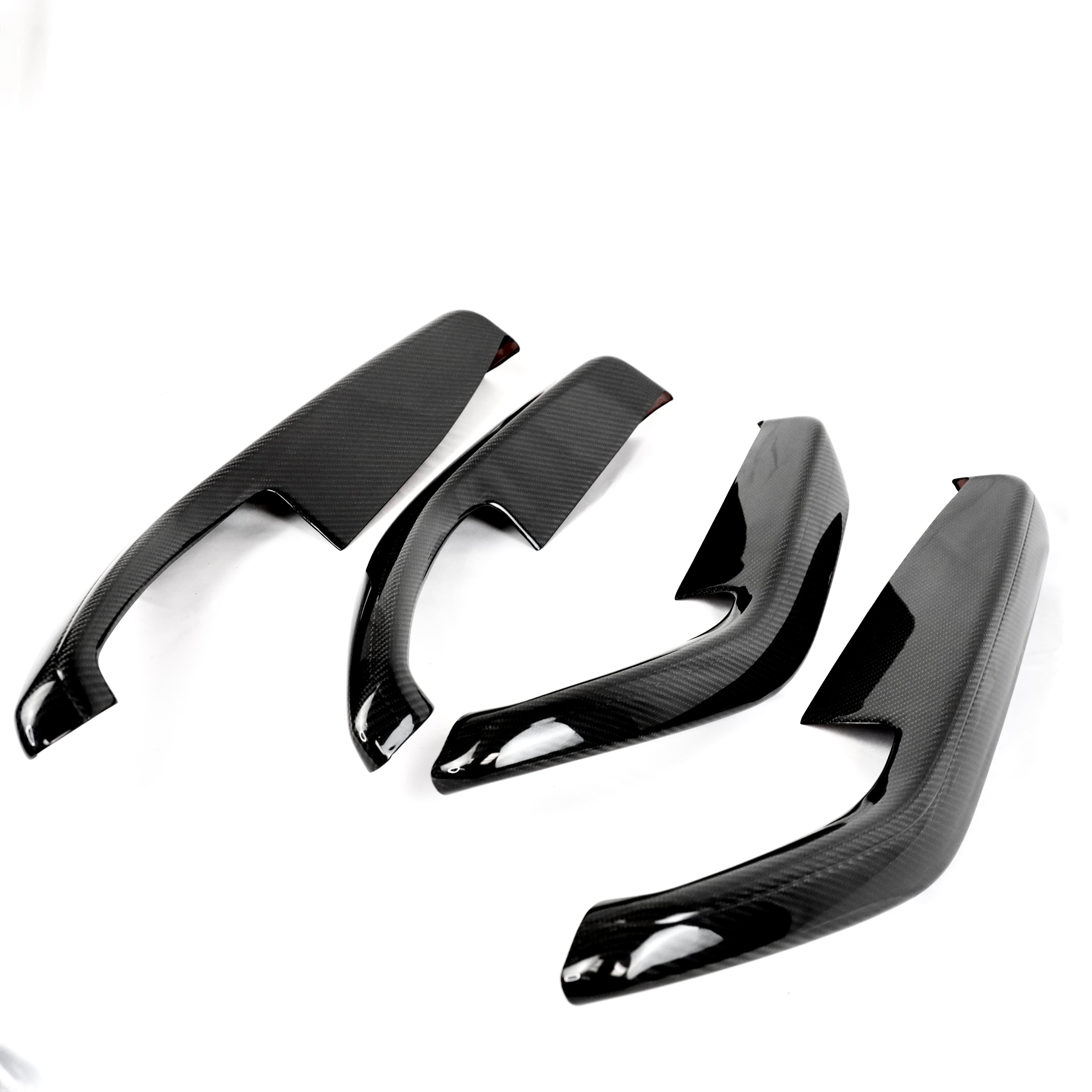 2024+ Model 3 Front & Rear Door Armrest Overlays (4 Pieces) Real D