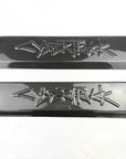 Cybertruck Front Door Sill Protector Overlay - Real Molded Carbon Fiber (1 Pair)