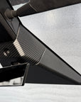 Cybertruck Rearview Full Overlay ABS Plastic (2 Pieces) - Hydro Carbon Fiber Coated - Matte