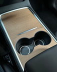 Model 3 & Y Center Console Overlays - Flat Open-Pore Wood (Gen. 2) - Version 3