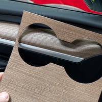 Model 3 & Y Center Console Overlays (Gen. 3) - Real Open-Pore Wood Veneers