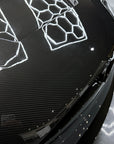 2021+ | Model X Viento Robot Hood - Dual Layer with Xpel Clear Bra- Dry Molded Carbon Fiber