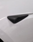 2023+ | Model 3XY Top Half Cover Turn Signal Overlays - Hardware 4.0 (1 Pair) - Real Dry Molded Carbon Fiber