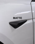 2023+ | Model 3XY Top Half Cover Turn Signal Overlays - Hardware 4.0 (1 Pair) - Real Dry Molded Carbon Fiber