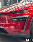 2026+ | Model Y Juniper Refreshed Foglight Canards/Eyelids (1 Pair) - Real Molded Carbon Fiber