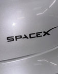 SpaceX tailgate Emblem - Real Molded Carbon Fiber