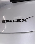 SpaceX tailgate Emblem - Real Molded Carbon Fiber