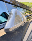 Cybertruck Side View Mirror Overlays - Real Dry Molded Carbon Fiber