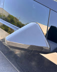 Cybertruck Side View Mirror Overlays - Real Dry Molded Carbon Fiber
