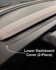 2024+ | Model 3 Highland Refreshed Alcantara Dashboard Cap (2 Pieces) - Imported from Italy