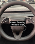 2024+ | Model 3 Highland Refreshed Alcantara Lower Steering Wheel Accent - Imported from Italy