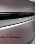2026+ | Model Y Juniper Refreshed Tailgate Applique - Real Dry Molded Carbon Fiber