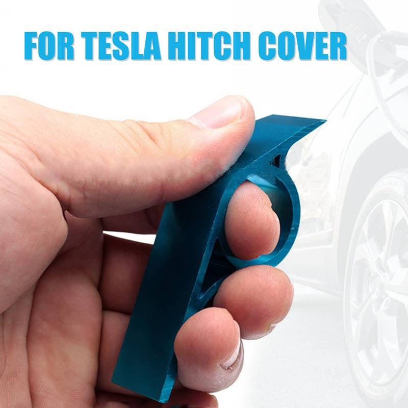 2020+ | Model Y Aluminum Hitch Cover Removal Tool - Blue