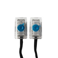 TESLA T Logo Color Changing Puddle Lights with Glass Projector Lamp (1 Pair)
