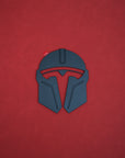 Model 3 & Y Mandalorian T Logo Overlay Emblem Badge - Front Hood