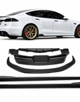 2022+ | Model S Viento Full Body Kit - Real Molded Carbon Fiber (4 Pieces)