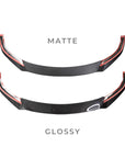 2021+ | Model S Viento Front Lip Spoiler - Real Molded Carbon Fiber
