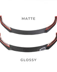 2021+ | Model S Viento Front Lip Spoiler - Real Molded Carbon Fiber