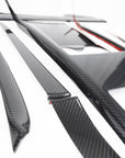 2021-2025 | Model S & X Interior Upgrade Kit "Go Plaid" (9 & 12 Piece Kit) - Real Molded Carbon Fiber - Goodbye Wood