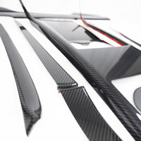 2021+ | Model S & X Interior Upgrade Kit "Go Plaid" (9 & 12 Pieces) - Real Molded Carbon Fiber
