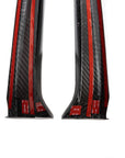 2016+ | Model X Colossal Side Skirt Overlays (1 Pair) - Real Dry Molded Carbon Fiber