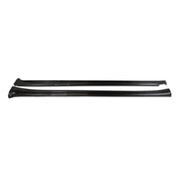 2016+ | Model X Colossal Side Skirt Overlays (1 Pair) - Real Dry Molded Carbon Fiber