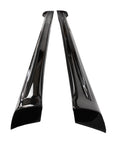 2016+ | Model X Colossal Side Skirt Overlays (1 Pair) - Real Dry Molded Carbon Fiber