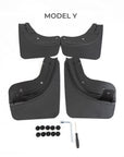 2017+ | Model 3 & Y Mud Flaps Bendable & Flexible - Screwless (Gen. 2) - Set of 4