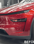 2026+ | Model Y Juniper Refreshed Foglight Canards/Eyelids (1 Pair) - Real Molded Carbon Fiber