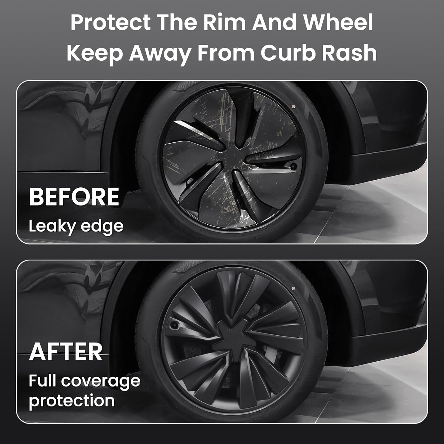 2026+ | Model Y Juniper Refreshed 19" Crossflow Spiral Storm Wheel Covers (Set of 4)