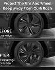 2026+ | Model Y Juniper Refreshed 19" Crossflow Spiral Storm Wheel Covers (Set of 4)