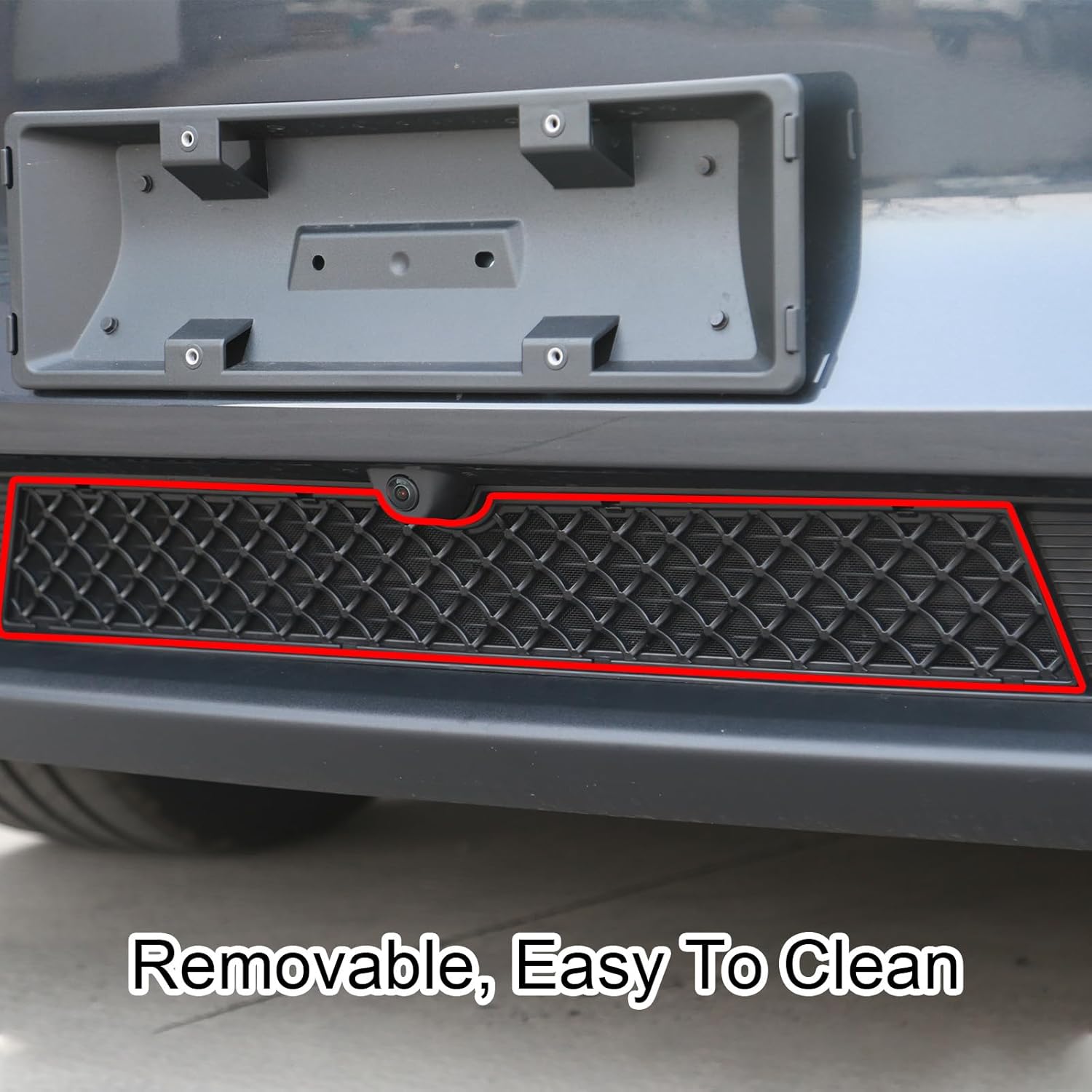 2026+ | Model Y Juniper Refreshed Radiator Protector Mesh Grill Panel with Removable Mesh - Matte Black