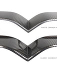 2021 - 2025 | Model S Refreshed Front End Inlay - Real Molded Carbon Fiber