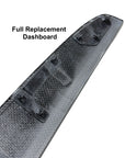 2024+ | Model 3 Highland Refreshed "Plain Weave" (Performance Look) Dashboard Replacement Kit (3 Piece Options) - Real Dry Molded Carbon Fiber