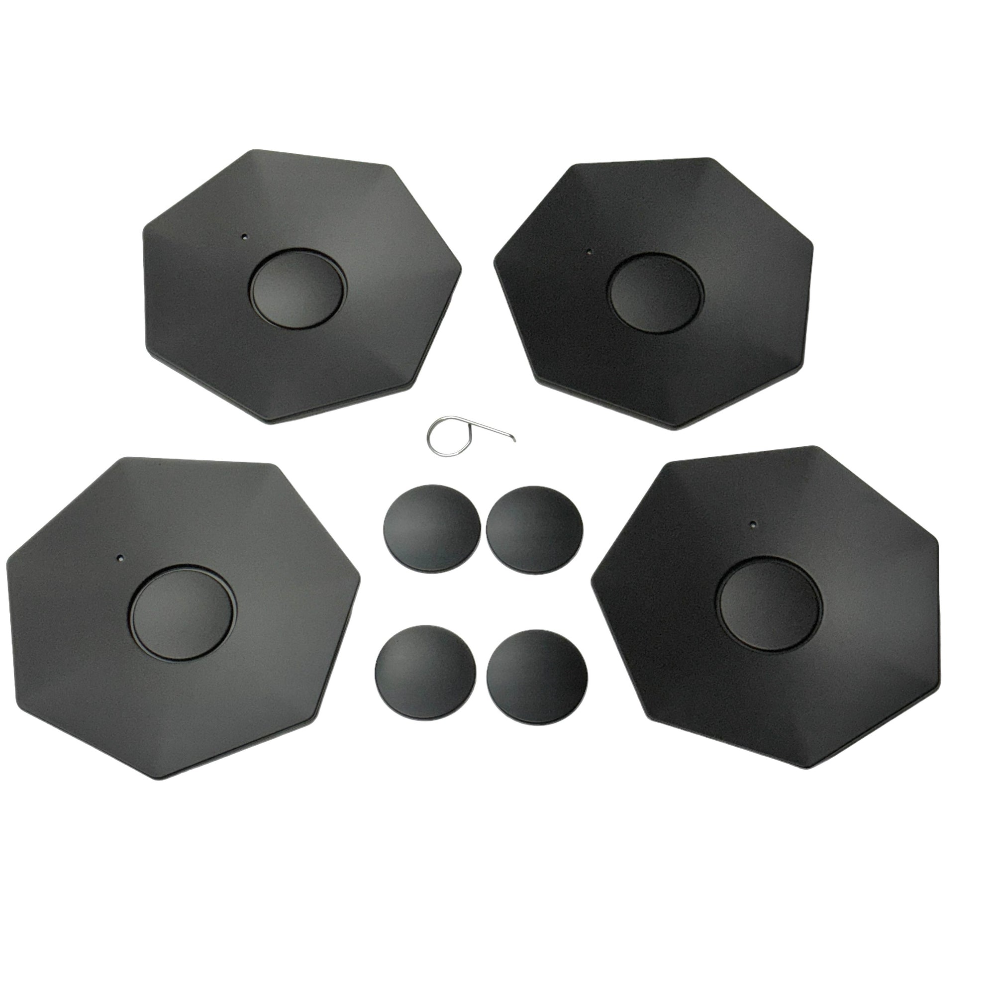 Cybertruck Heptagon Center Wheel Caps & Lug Nut Covers (Set of 4) - Version 1.0