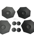 Cybertruck Heptagon Center Wheel Caps & Lug Nut Covers (Set of 4) - Version 1.0