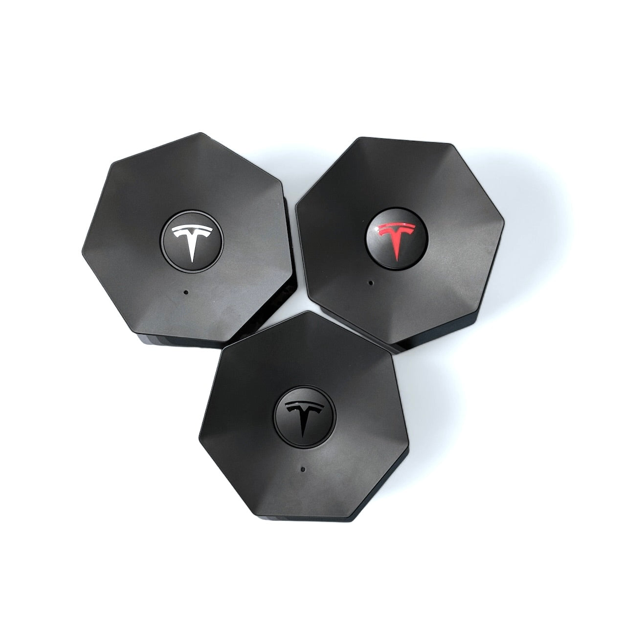 Cybertruck Heptagon Center Wheel Caps & Lug Nut Covers (Set of 4) - Version 1.0