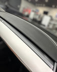 Model 3 & Y* Upper Dashboard Overlay (2 Pieces) - Real Dry Molded Carbon Fiber