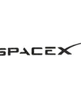 SpaceX tailgate Emblem - Real Molded Carbon Fiber