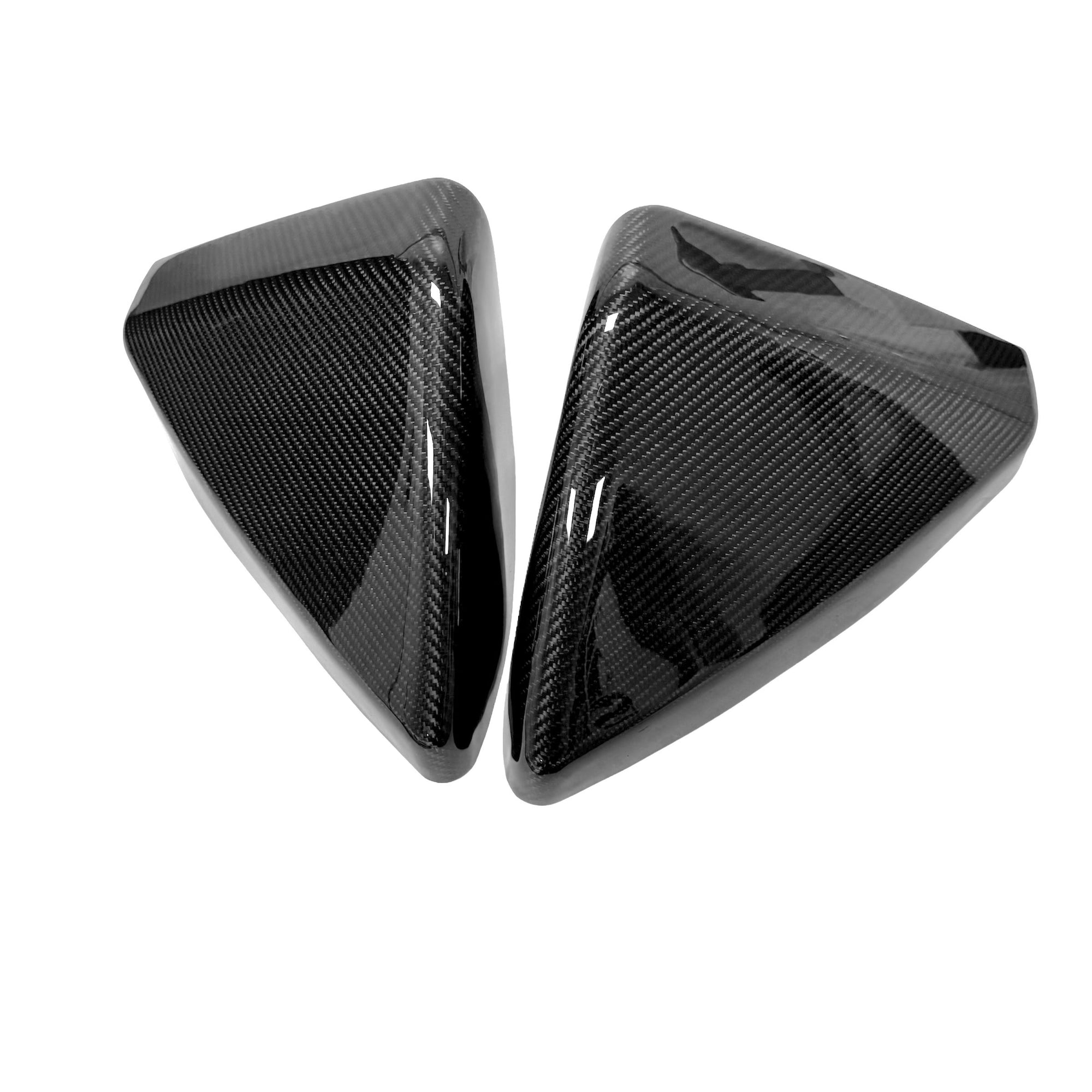 Cybertruck Side View Mirror Overlays - Real Dry Molded Carbon Fiber