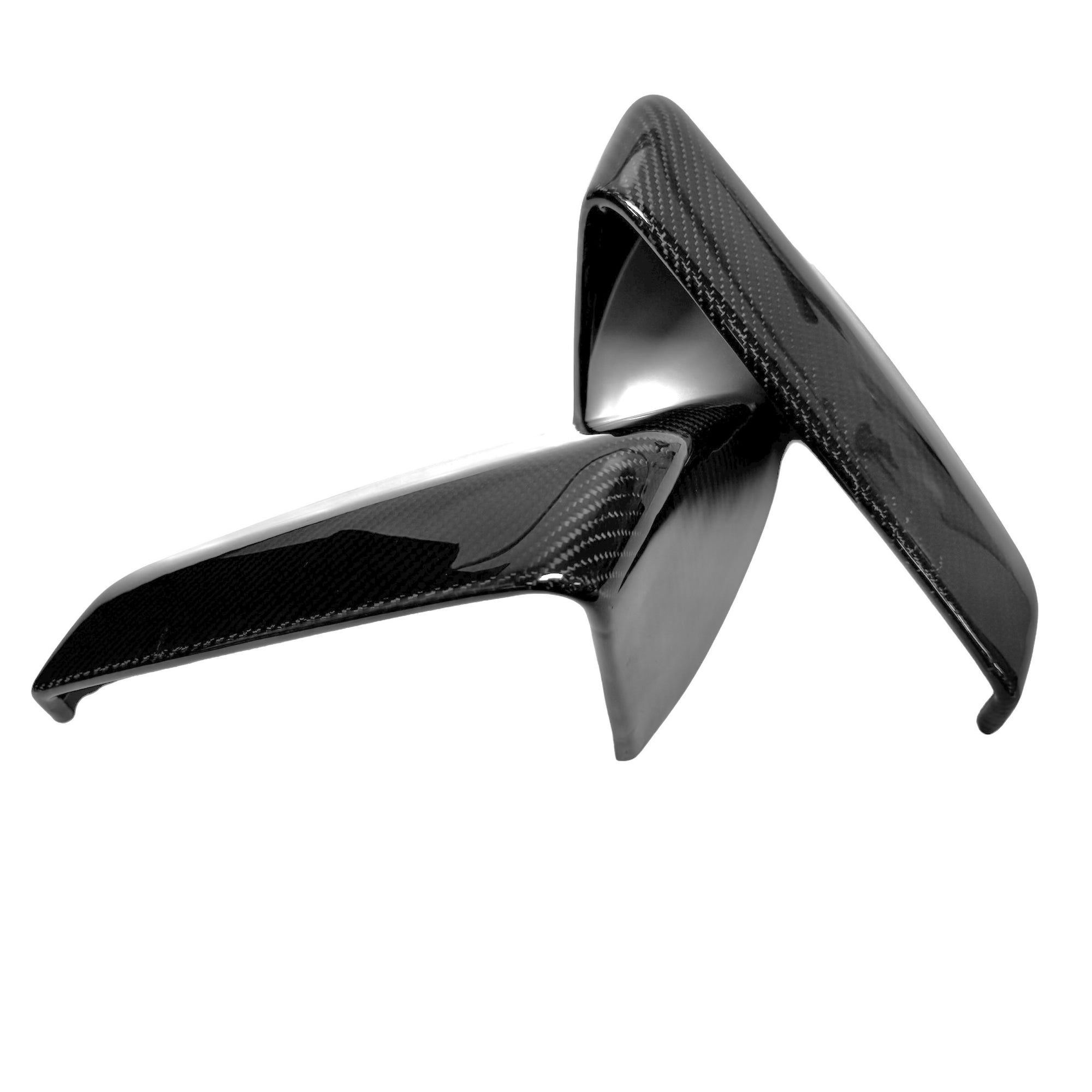 Cybertruck Side View Mirror Overlays - Real Dry Molded Carbon Fiber